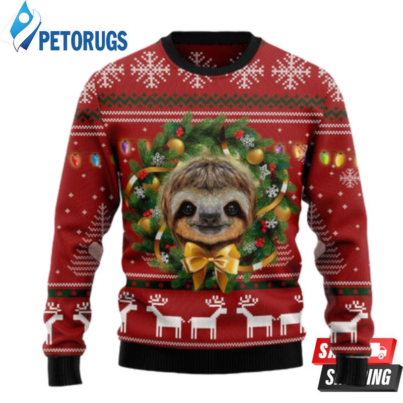 Merry Slothmas TG5101 Ugly Christmas Sweater Ugly Christmas Sweaters