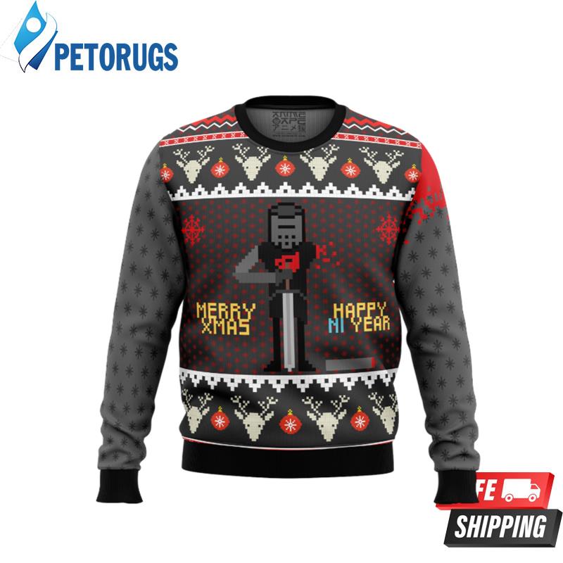 Merry Xmas and Happy Ni Year Monty Python Ugly Christmas Sweaters