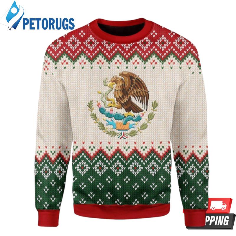 Mexico Coat Of Arms Ugly Christmas Sweaters