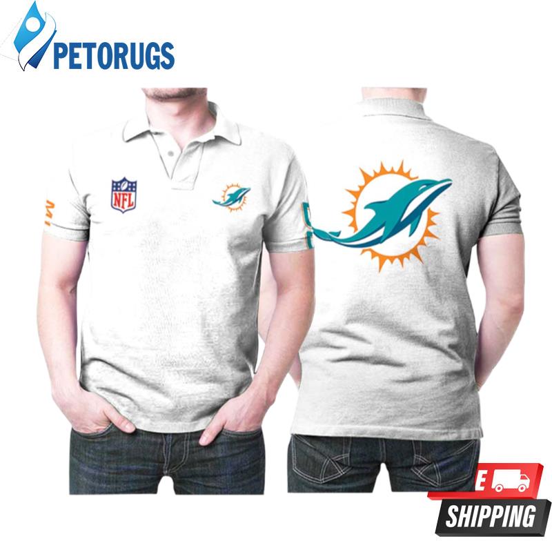 Miami Dolphins Nfl Logo On Chest Designed For Miami Dolphins Fans Miami  Dolphins Lovers Polo Shirts - Peto Rugs