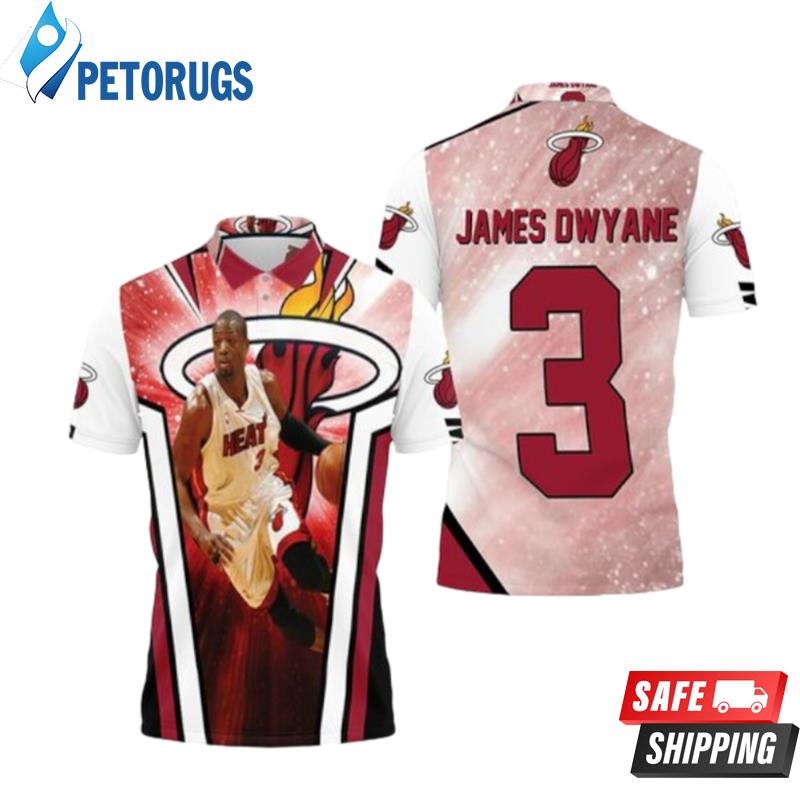 Miami Heat Logo Chris Bosh Lebron James Dwyane Wade For Fan Polo Shirts