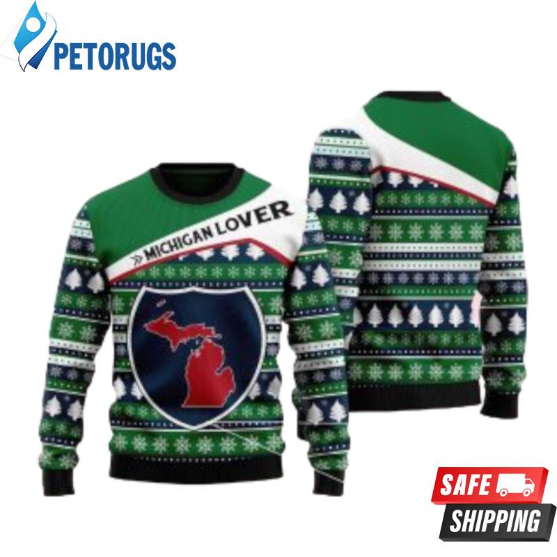 Michigan Lover Ugly Christmas Sweater Ugly Christmas Sweaters