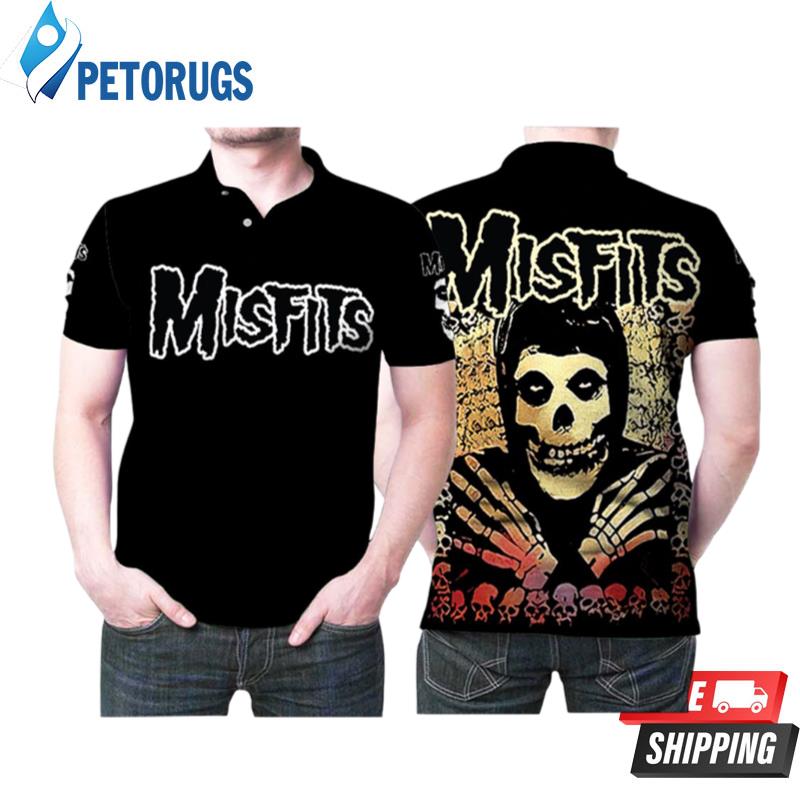 Misfits American Punk Rock Music Band Logo Group Skeleton For Misfits Fans Polo Shirts