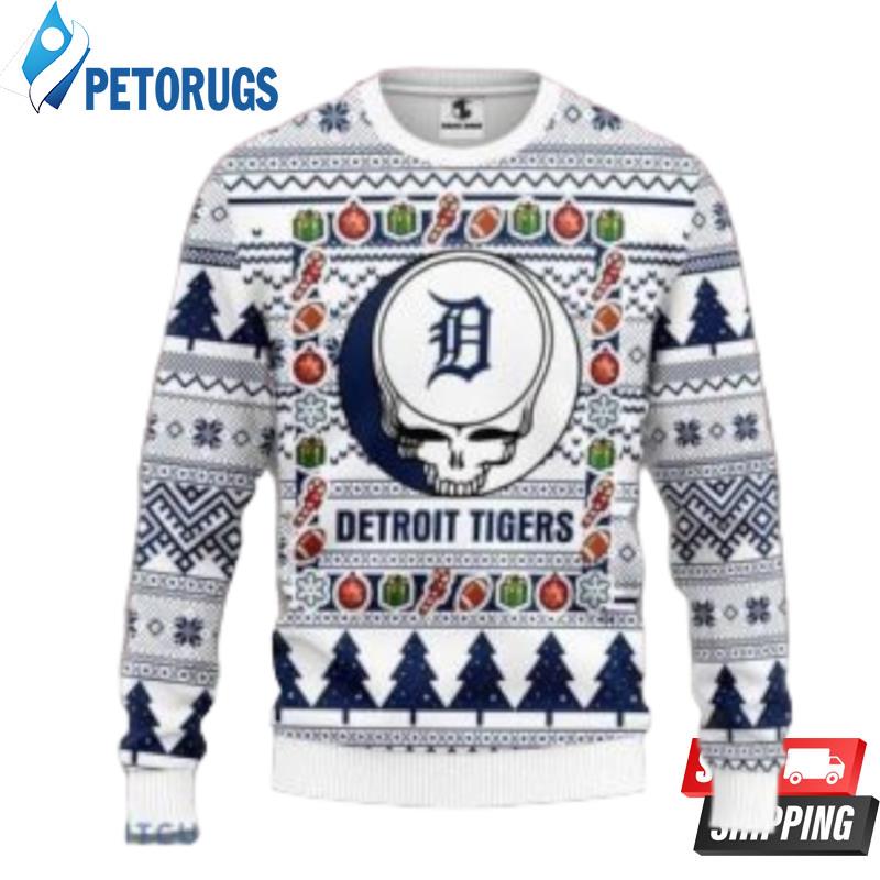 Mlb Detroit Tigers Grateful Dead Christmas Ugly Christmas Sweaters
