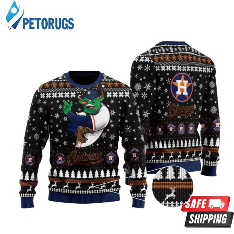 Mlb Houston Astros Snoopy 3D Wool Ugly Christmas Sweaters - Peto Rugs