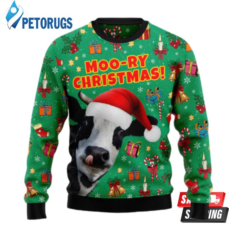 Moo Ry Christmas Ugly Christmas Sweaters