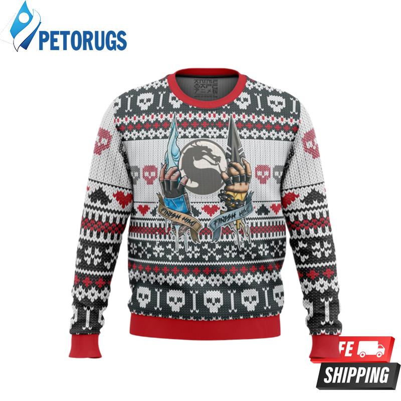 Mortal Kombat Finish Him Ugly Christmas Sweaters