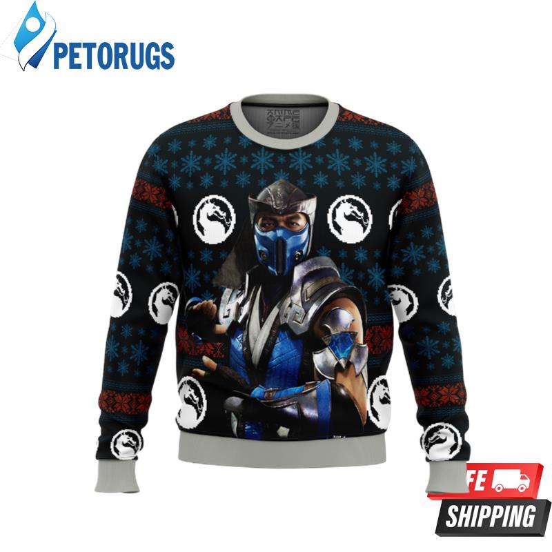 Mortal Kombat Sub Zero Ugly Christmas Sweaters