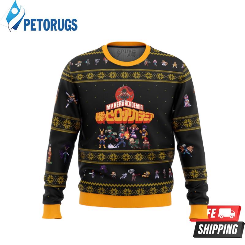 My Hero Academia Boku No Sprites Ugly Christmas Sweaters - Peto Rugs