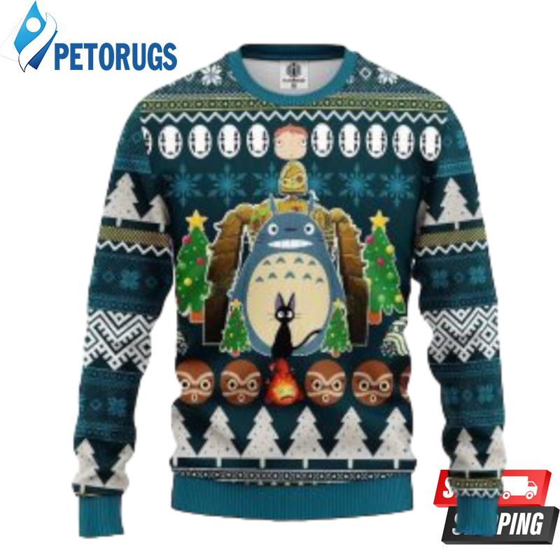 My Neighbor Totoros Knitted Christmas Ugly Christmas Sweaters