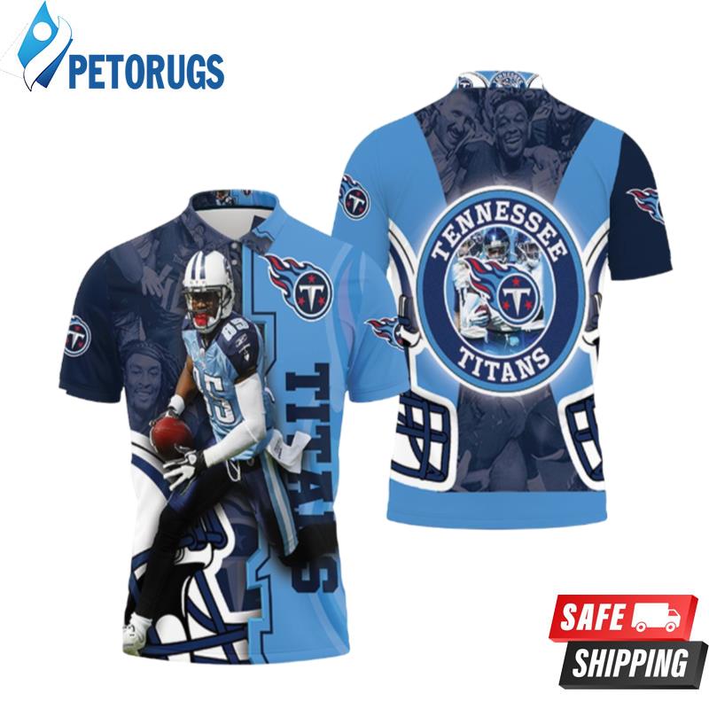 Mycole Pruitt # 85 Tennessee Titans Afc South Division Super Bowl 2021 Polo Shirts