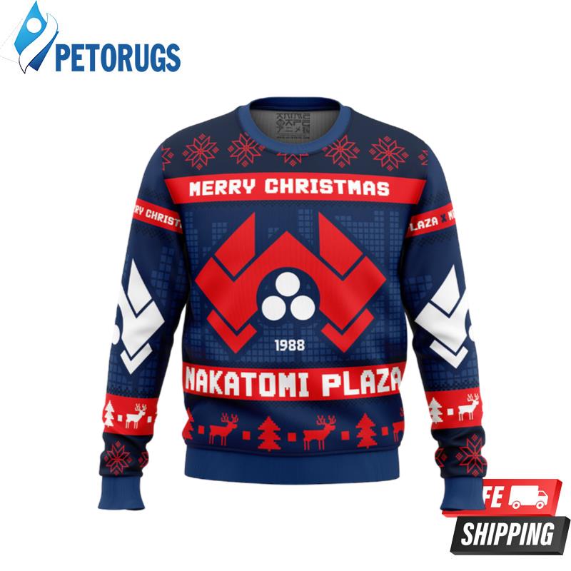 Nakatomi Plaza Die Hard Ugly Christmas Sweaters