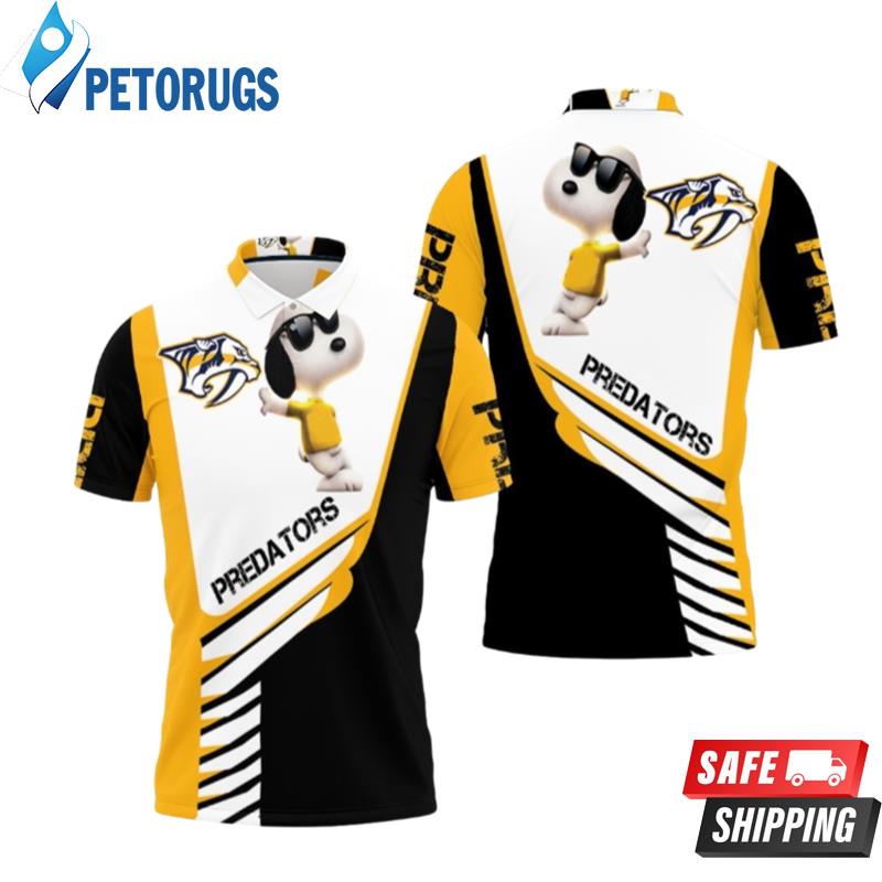 Nashville Predators Snoopy For Fans Polo Shirts