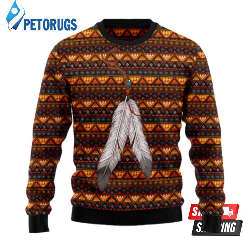 Native Feather Ugly Christmas Sweaters