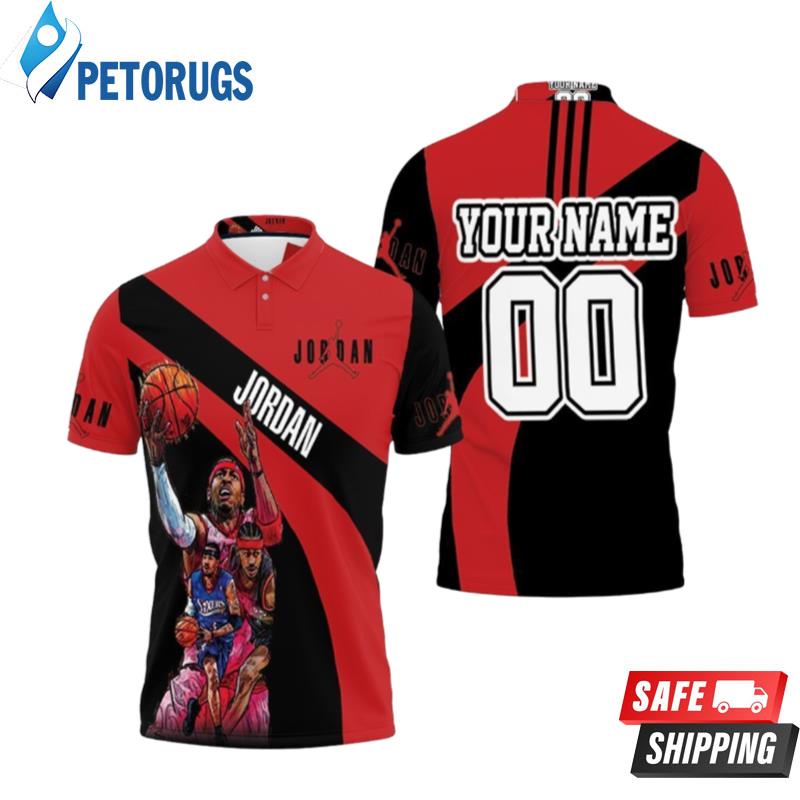 Nba Legend Michael Jordan Chicago Bulls 23 Personalized Polo Shirts