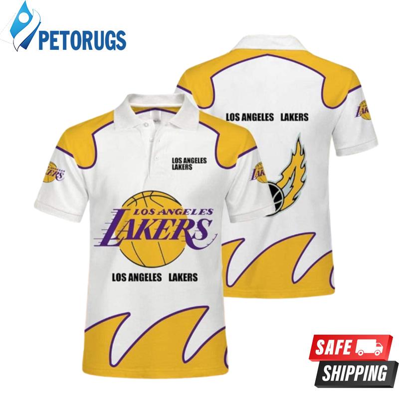 Nba Los Angeles Lakers Casual Summer Short Polo Shirts