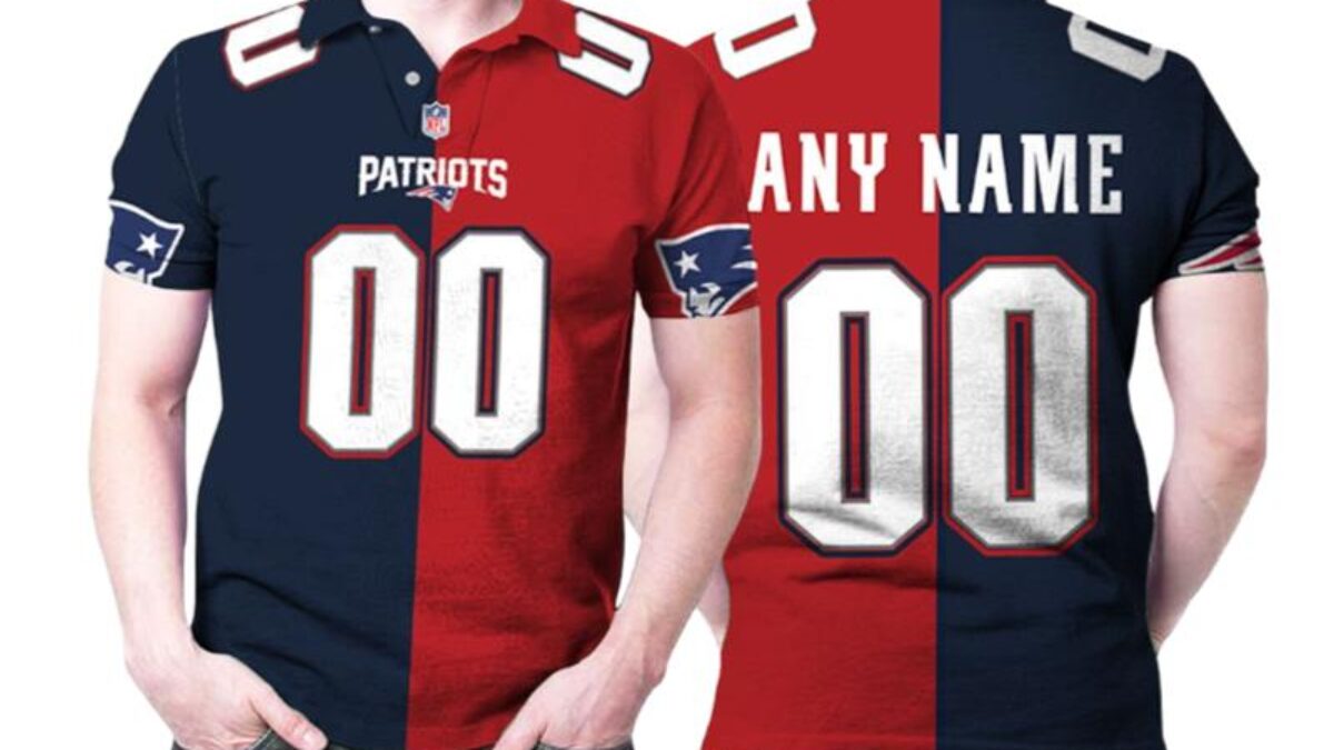 New England Patriots Nfl Custom American Football Tom Brady Vapor Navy Red  Two Tone Style Gift For Patriots Fans Polo Shirts - Peto Rugs