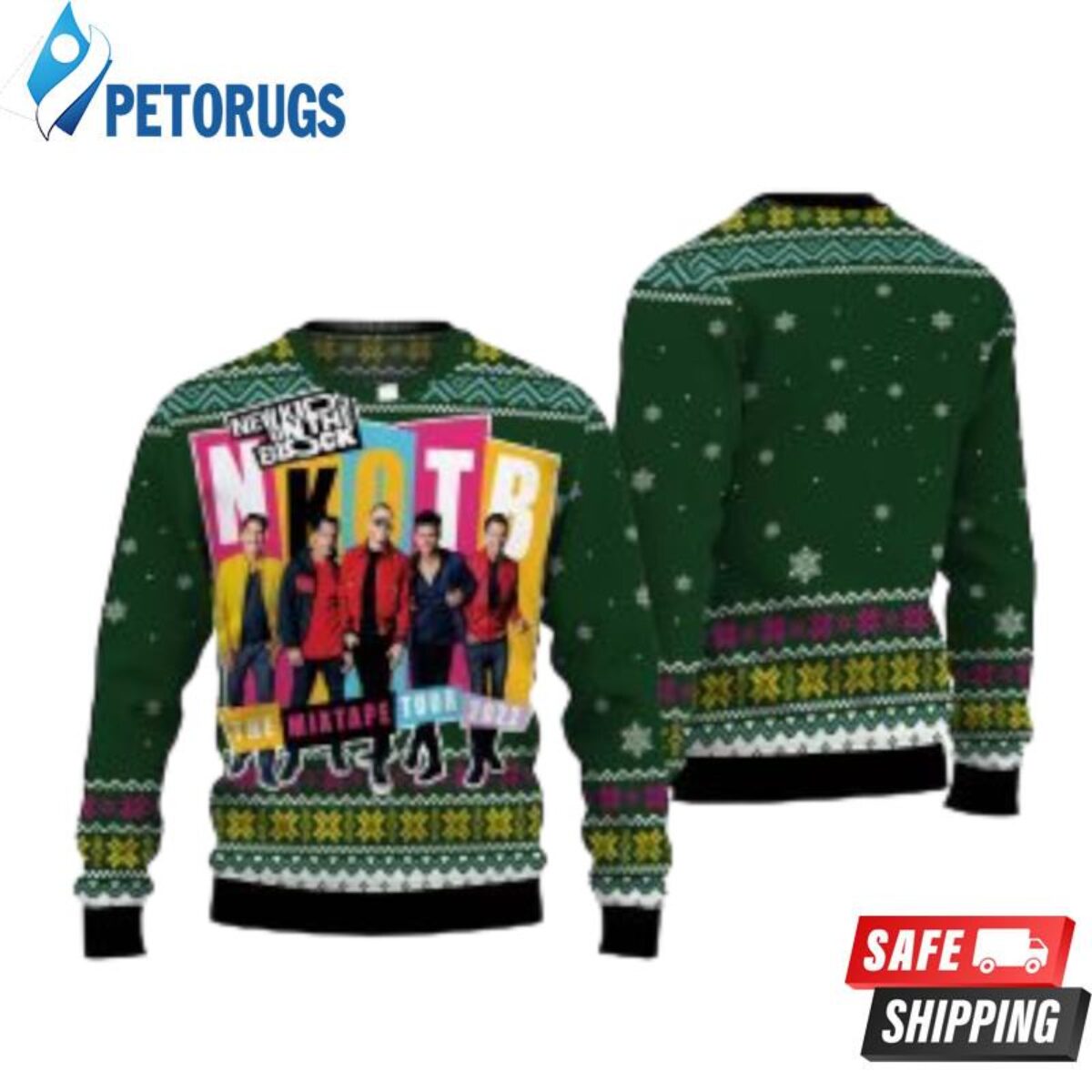 New Kids on the Block Band Christmas Ugly Sweater