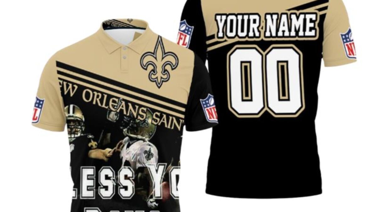 Personalized Name NFL New Orleans Saints white 3D T-shirt