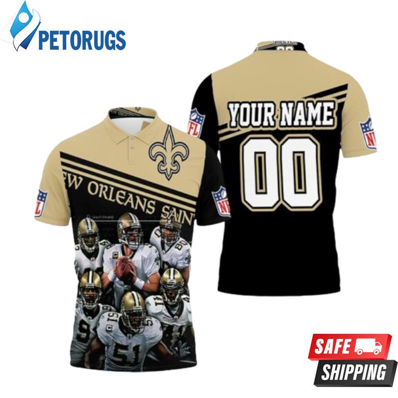 New Orleans Saints 2020 Nfl Season Nfc South Division Winners Champions Great Players Personalized Polo Shirts