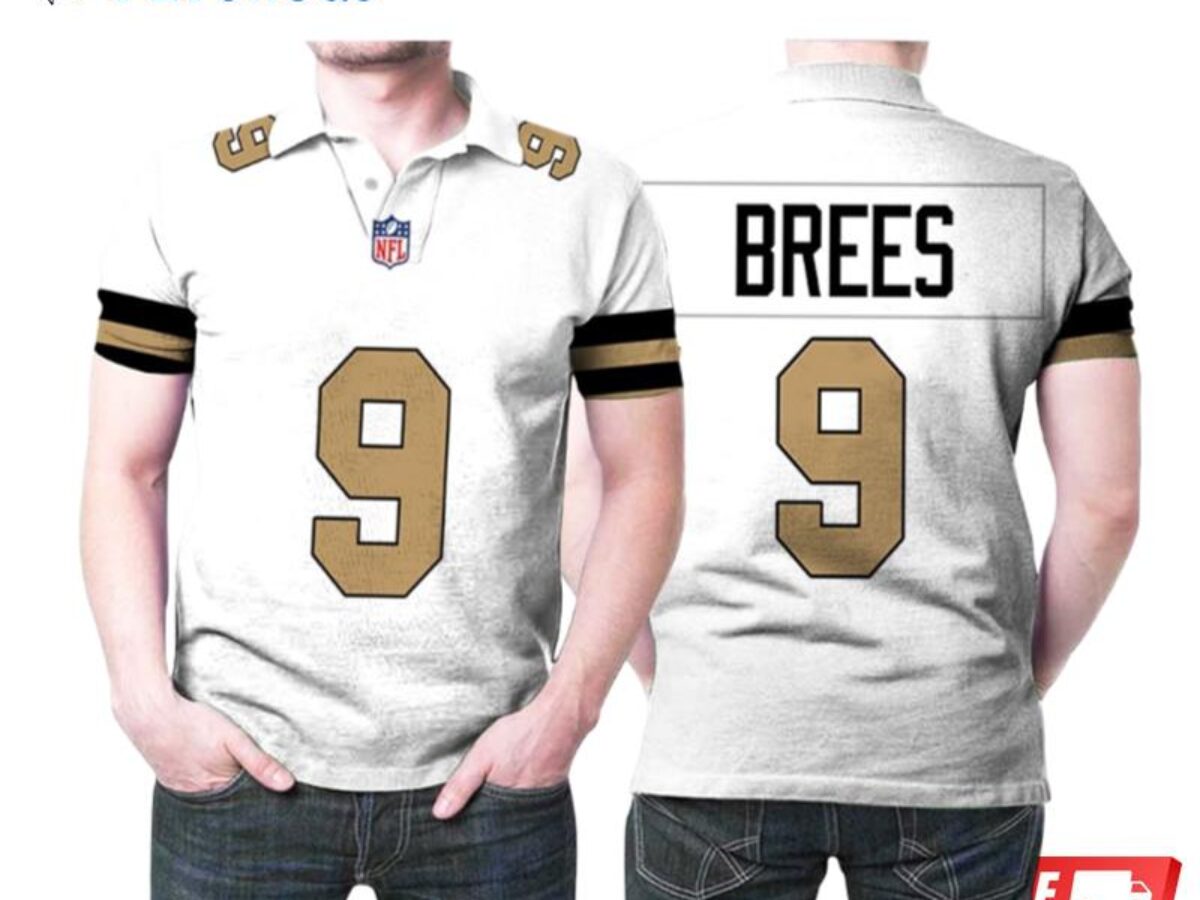 NFL New Orleans Saints (Drew Brees) Men's American Football Home Game Jersey