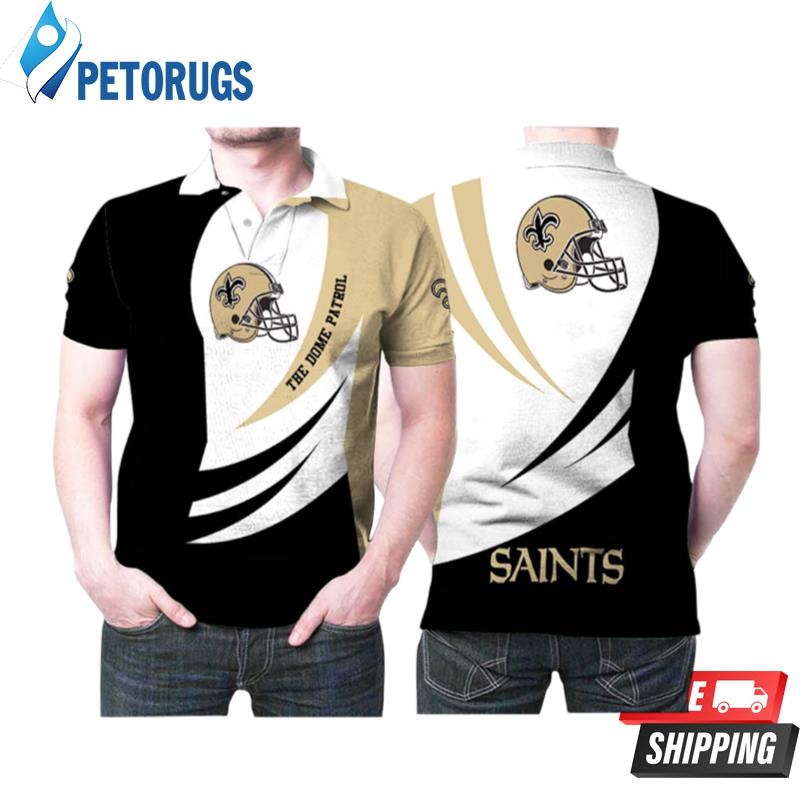 New Orleans Saints Helmet Logo The Dome Patrol Designed For New Orleans Saints Fan Polo Shirts