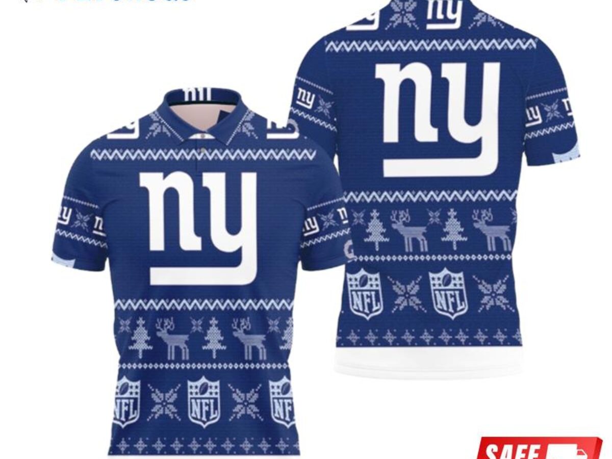 Jack Skellington New York Giant NFL Ugly Christmas Sweater - The