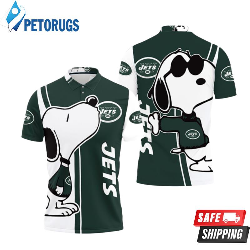 New York Jets Snoopy Lover Printed Polo Shirts