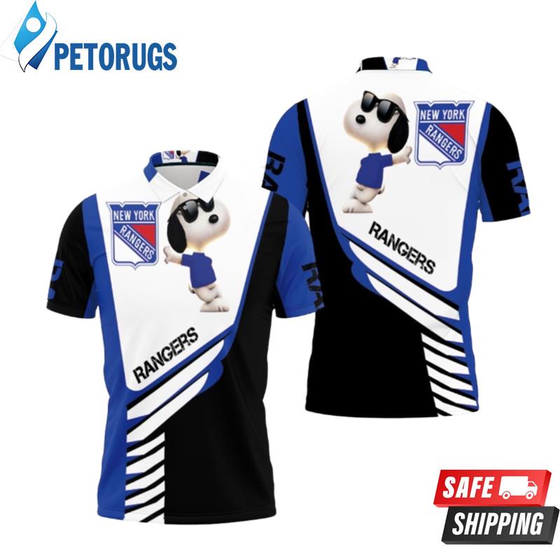 New York Rangers Snoopy For Fans Polo Shirts