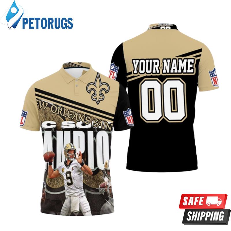 Nfc South Champions New Orleans Saints 2020 Nfl Season Legends Best Players Personalized Polo Shirts