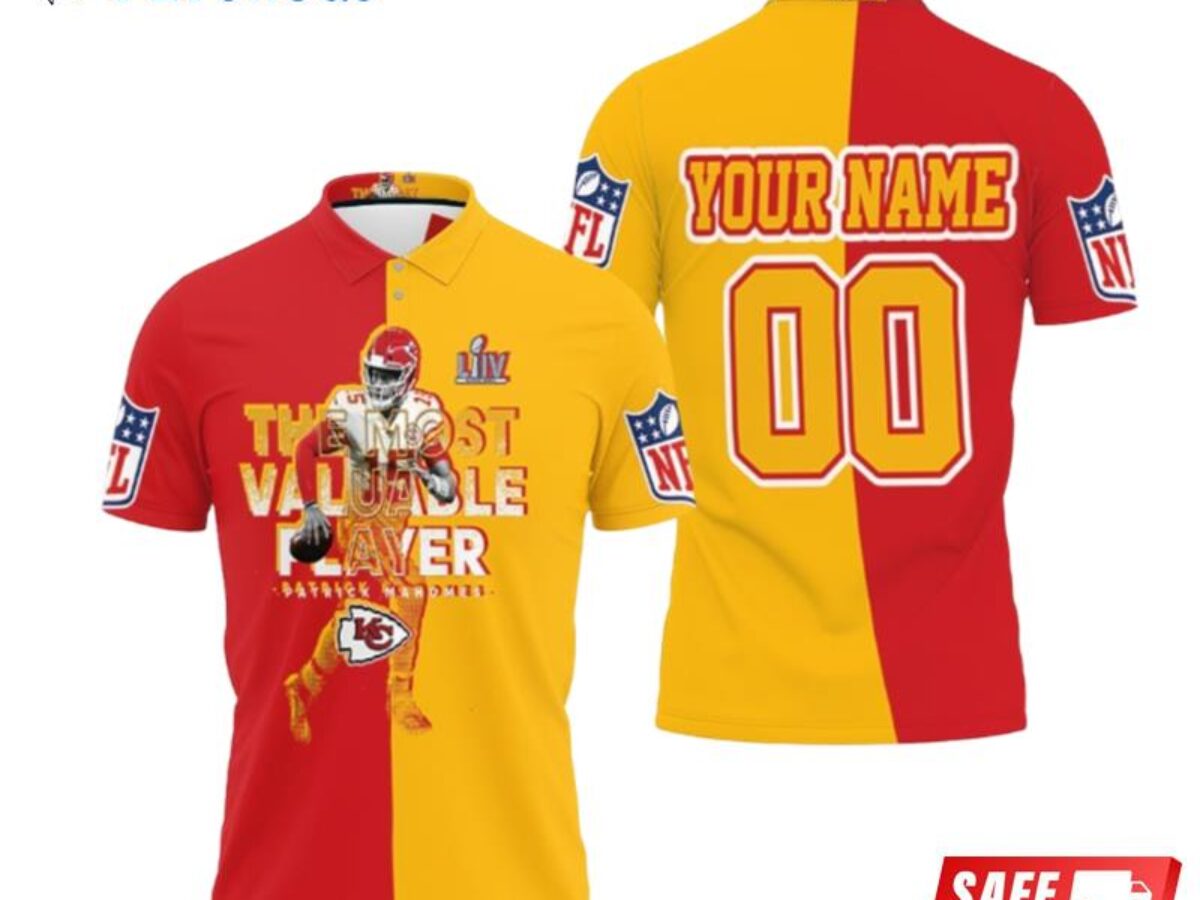 Youth Patrick Mahomes Yellow Kansas City Chiefs Fashion Name & Number T- Shirt