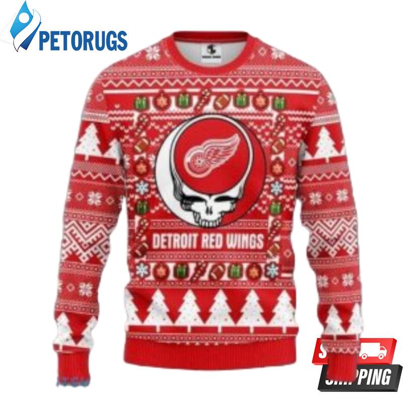 Nhl Detroit Red Wings Grateful Dead Christmas Ugly Christmas Sweaters