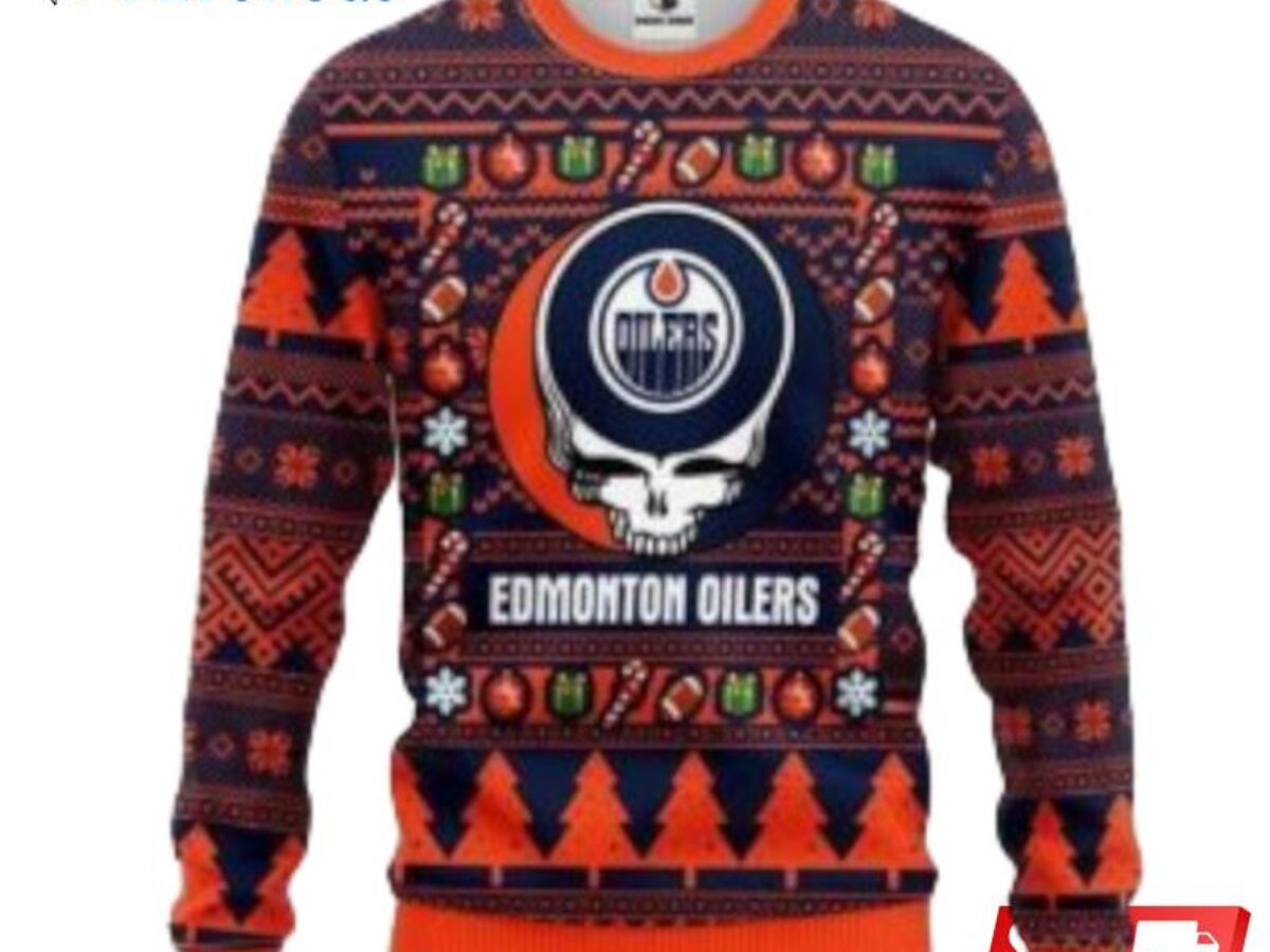 Edmonton Oilers NHL Hockey Ho Ho Ho Santa Claus Merry Christmas Shirt