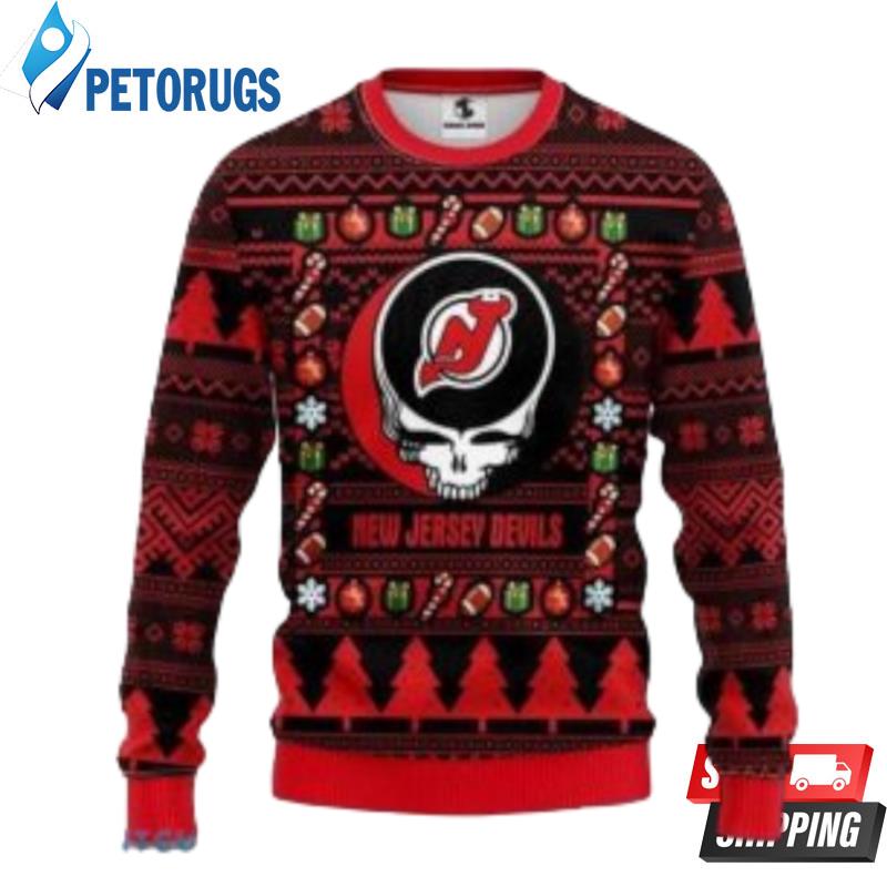 Nhl New Jersey Devils Grateful Dead Christmas Ugly Christmas Sweaters