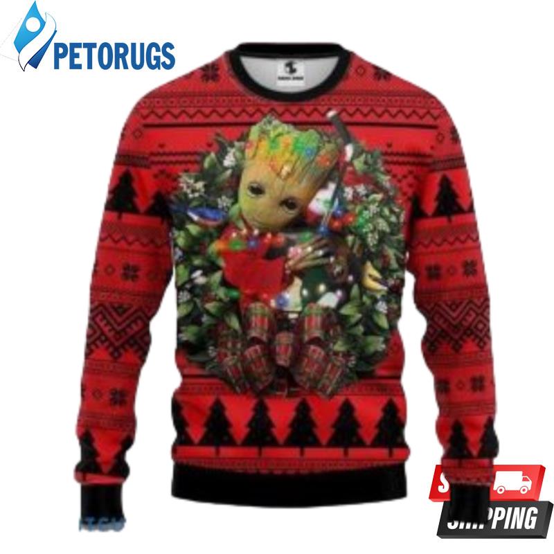 Nhl Ottawa Senators Groot Hug Christmas Ugly Christmas Sweaters