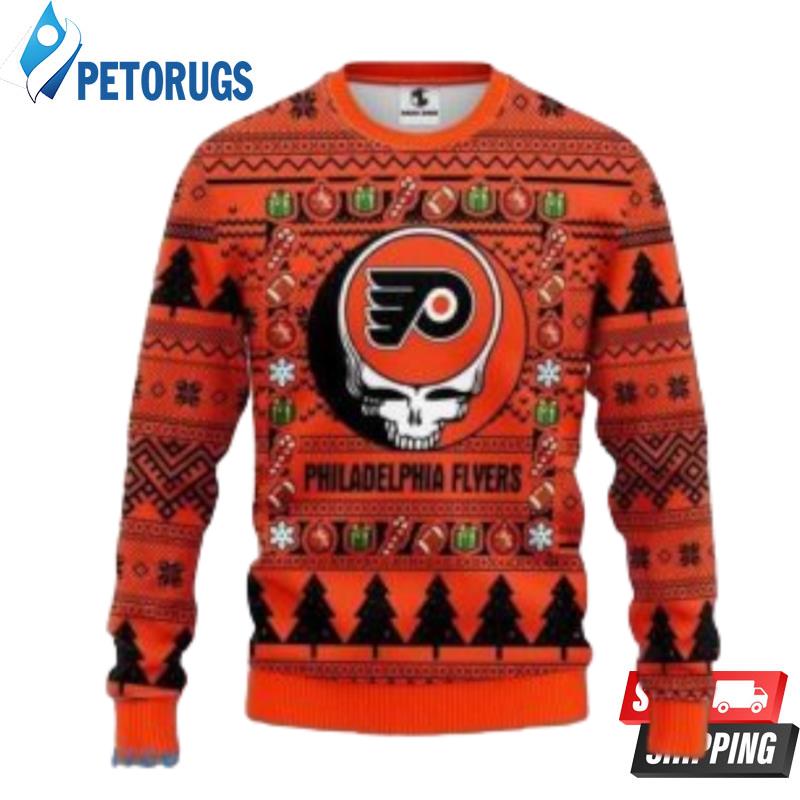 Nhl Philadelphia Flyers Grateful Dead Christmas Ugly Christmas Sweaters