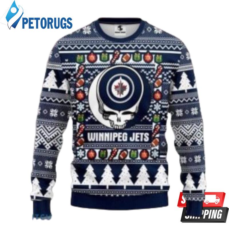 Nhl Winnipeg Jets Grateful Dead Christmas Ugly Christmas Sweaters