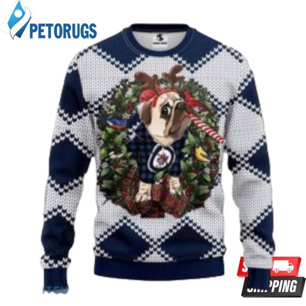 NHL Logo Colorado Avalanche Pub Dog Christmas Ugly Sweater For Men Women