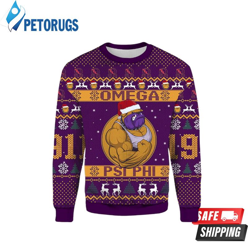 Phi NFL Ugly Christmas Sweater Dark Heather / 3XL