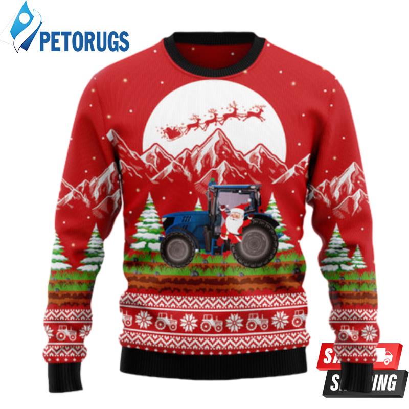 Noel Tractor Ugly Christmas Sweaters