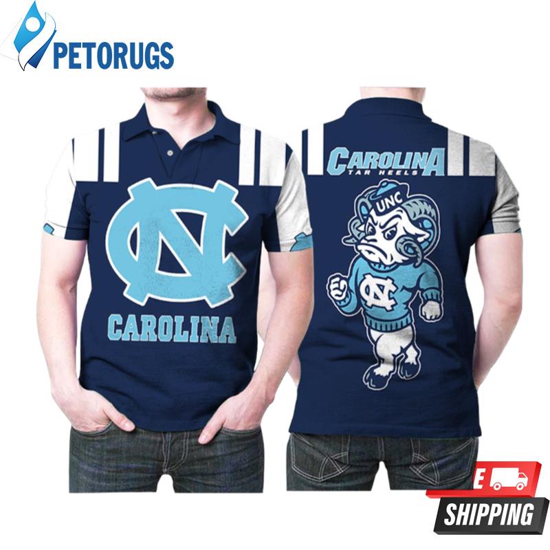 North Carolina Tar Heels Logo Ncaa Mascot Printed Gift For North Carolina Tar Heels Fan Polo Shirts