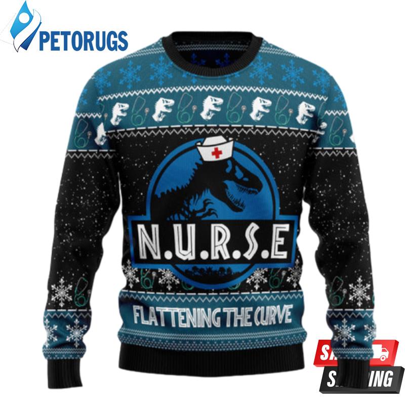 Nurse T Rex Ugly Christmas Sweaters