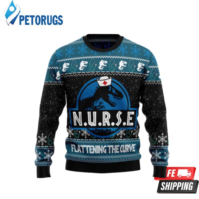 Nurse T Rex Ugly Christmas Sweaters