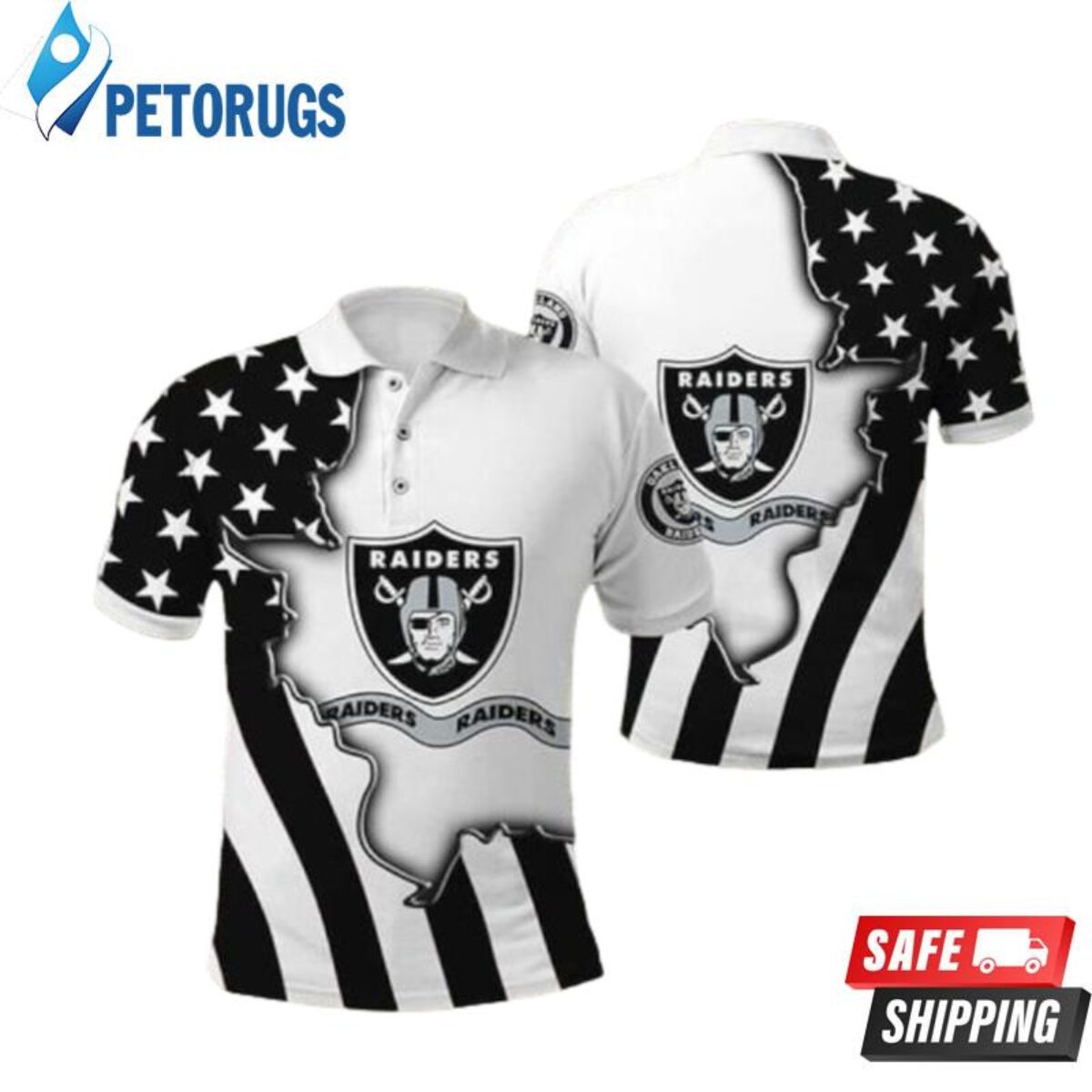 Oakland Raiders Fans Personalized Polo Shirts - Peto Rugs