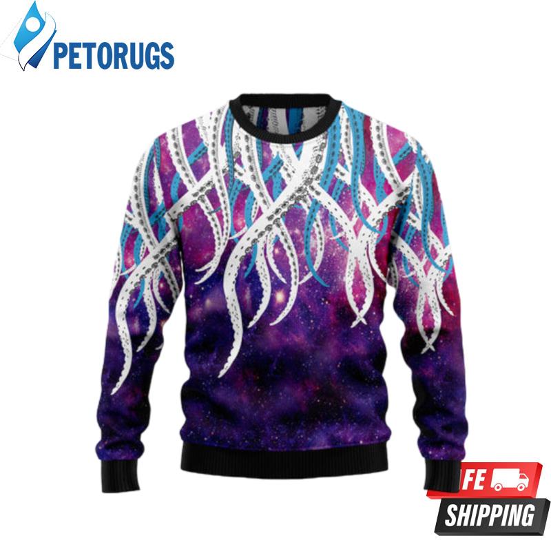 Octopus Galaxy Ugly Christmas Sweaters