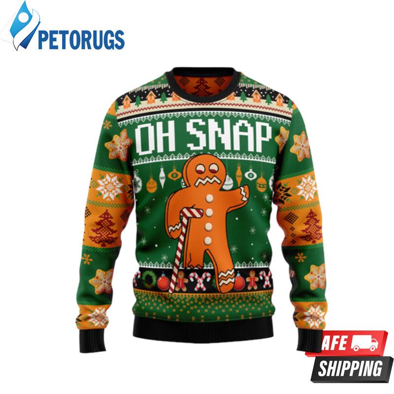 Oh Snap Gingerbread Ugly Christmas Sweaters