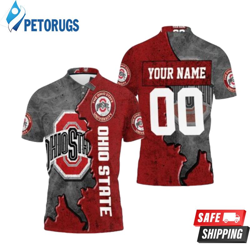 Ohio State Buckeyes Footballs Personalized Polo Shirts