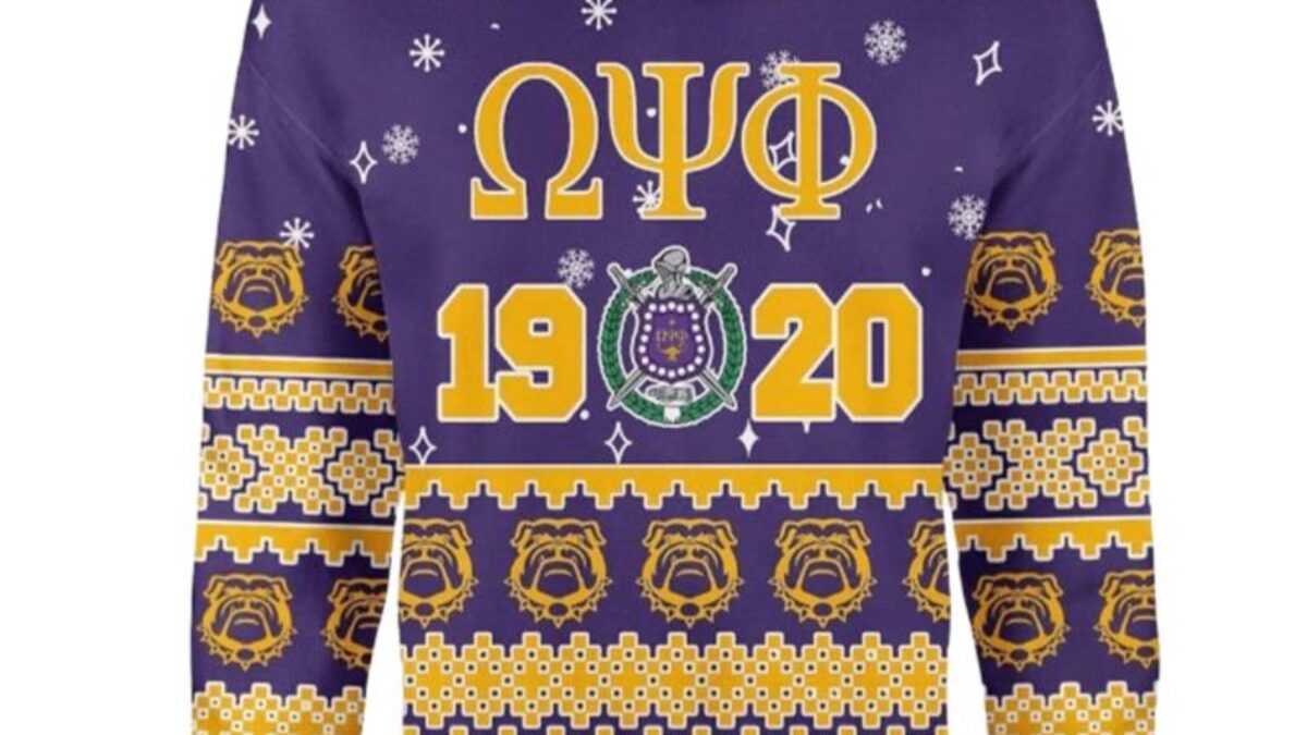 Omega Psi Phi Ugly Christmas Sweaters Peto Rugs