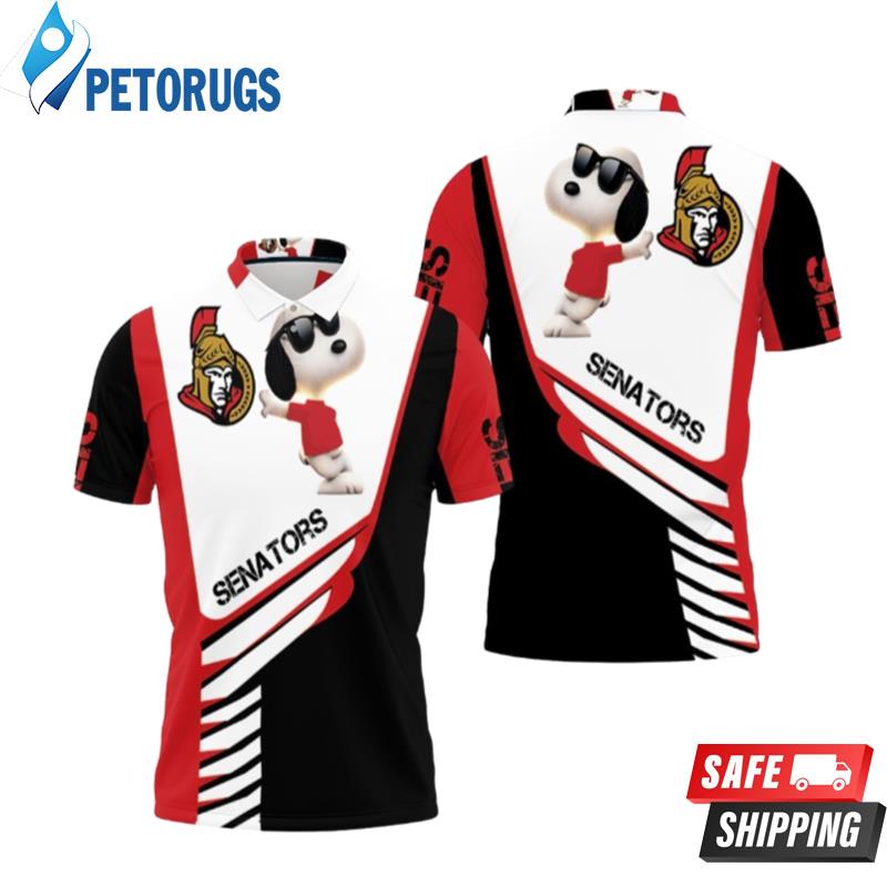 Ottawa Senators Snoopy For Fans Polo Shirts