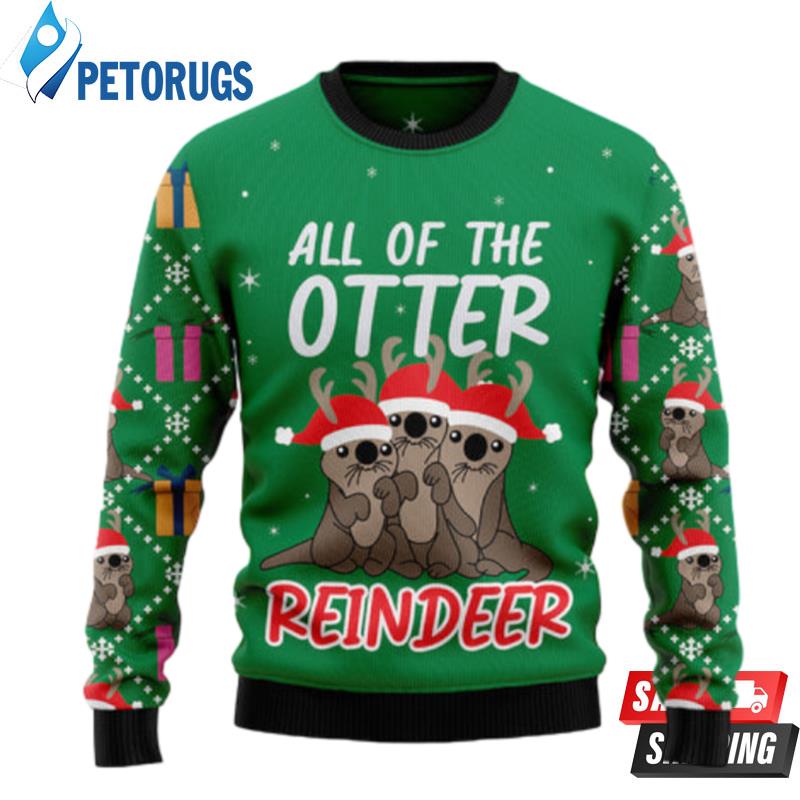 Otter Reindeer T2810 Ugly Christmas Sweaters